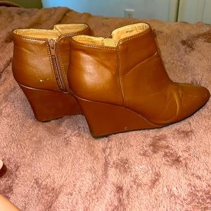 Size 9, Charlotte Russe used wedge ankle boot